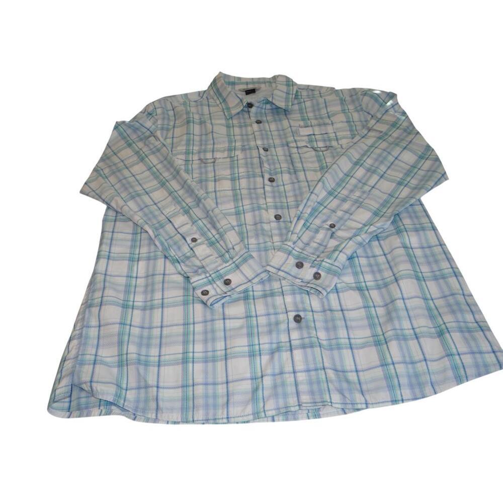 Field‎ & Stream Men's Plaid Long Sleeve Shirt - Blue & Green